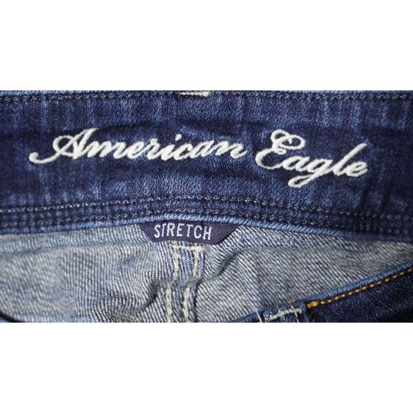 American Eagle Jeans Womens Size 0 Slim Boot Stretch Blue Denim 2010 AEO - Picture 8 of 11